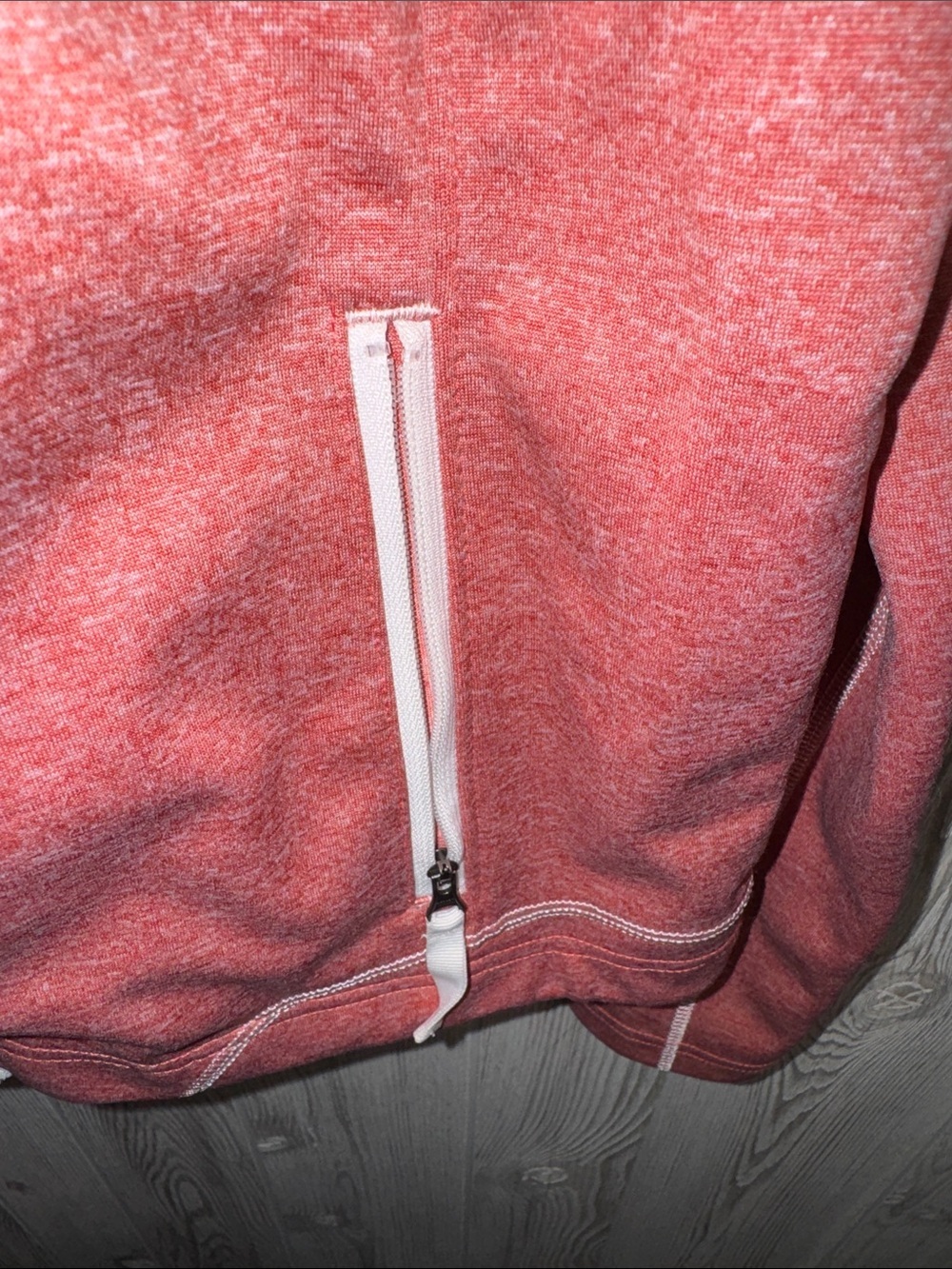 Harley‑Davidson Heathered Coral Full‑Zip Hooded Jacket - Picture 8 of 8